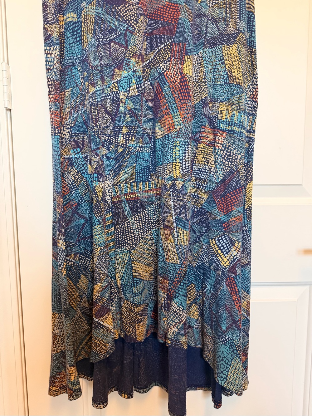 Peruvian Connection Maxi Blue - Multi Colored Dress Size XL - Picture 7 of 7
